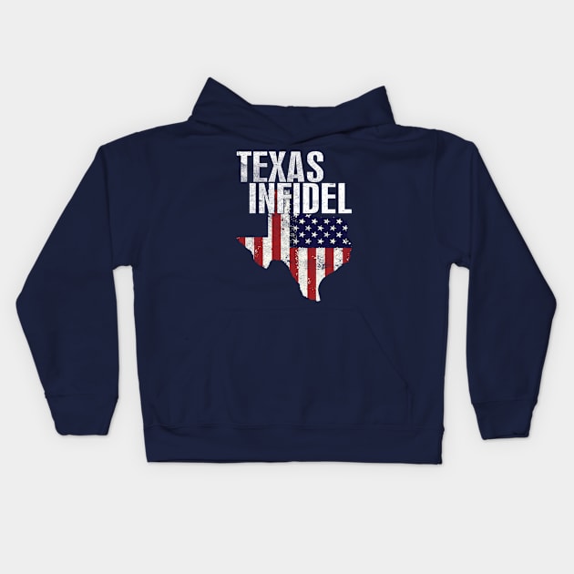 Texas Infidel Kids Hoodie by veerkun